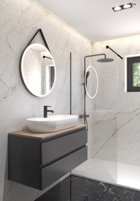 Hamnes Oltens Hamnes Thin umywalka 80x40 cm nablatowa owalna biała 41315000 Hamnes Oltens Hamnes Thin umywalka 80x40 cm nablatowa owalna biała 41315000