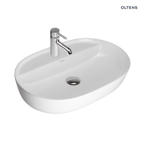 Hamnes Oltens Hamnes Thin umywalka 62x42 cm nablatowa owalna biała 41314000 Hamnes Oltens Hamnes Thin umywalka 62x42 cm nablatowa owalna biała 41314000