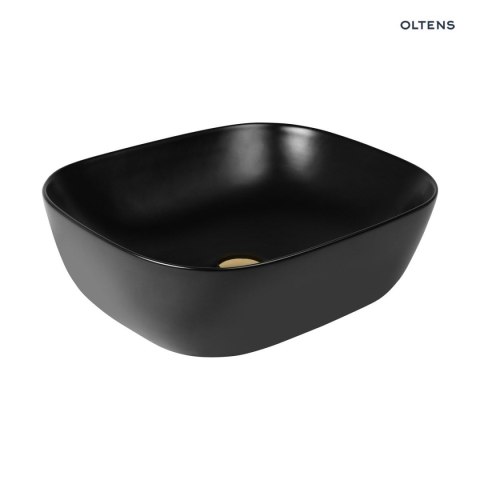 Hamnes Oltens Hamnes umywalka 46,5x37,5 cm nablatowa owalna czarny mat 40301300 Hamnes Oltens Hamnes umywalka 46,5x37,5 cm nablatowa owalna czarny mat 40301300