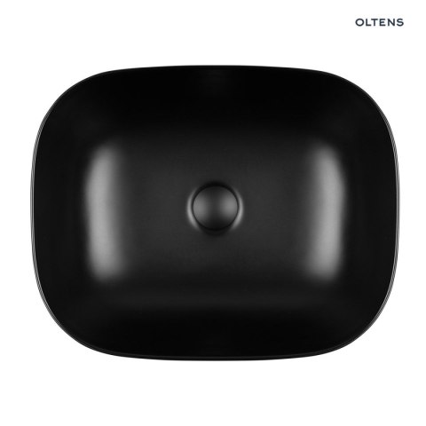 Hamnes Oltens Hamnes umywalka 46,5x37,5 cm nablatowa owalna czarny mat 40301300 Hamnes Oltens Hamnes umywalka 46,5x37,5 cm nablatowa owalna czarny mat 40301300