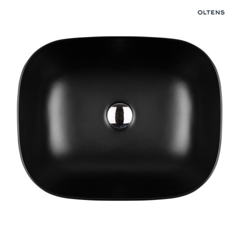 Hamnes Oltens Hamnes umywalka 46,5x37,5 cm nablatowa owalna czarny mat 40301300 Hamnes Oltens Hamnes umywalka 46,5x37,5 cm nablatowa owalna czarny mat 40301300