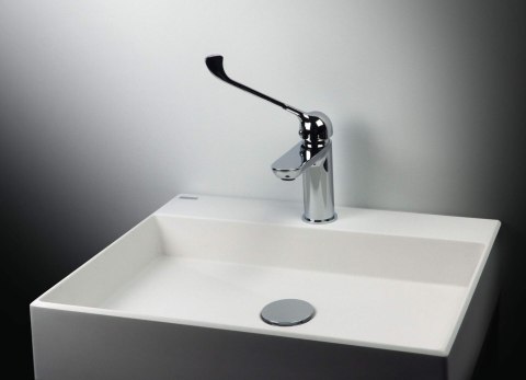 Deante Umywalka granitowa stawiana na blat - 400x400 mm Deante Umywalka granitowa stawiana na blat - 400x400 mm