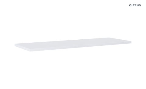 Vernal Oltens Vernal blat 140 cm naszafkowy slim biały połysk 63011000 Vernal Oltens Vernal blat 140 cm naszafkowy slim biały połysk 63011000