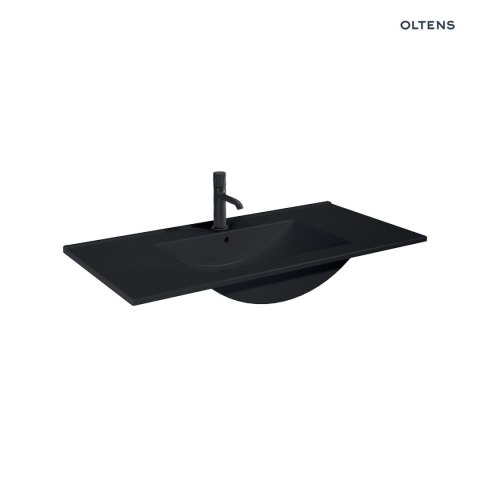 Vernal Oltens Vernal umywalka 100x46 cm meblowa prostokątna czarny mat 41207300 Vernal Oltens Vernal umywalka 100x46 cm meblowa prostokątna czarny mat 41207300