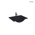 Vernal Oltens Vernal umywalka 60x46 cm meblowa prostokątna czarny mat 41205300