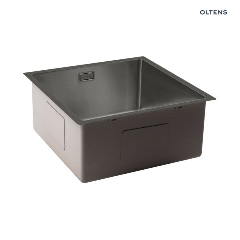 Hydda Oltens Hydda zlewozmywak stalowy 44x44 cm 1 komorowy czarny 71103300 Hydda Oltens Hydda zlewozmywak stalowy 44x44 cm 1 komorowy czarny 71103300
