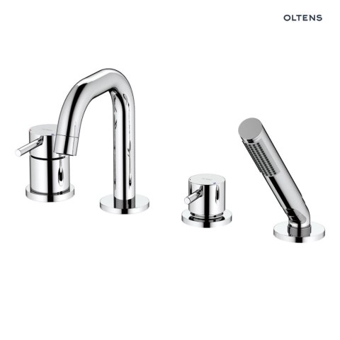 Molle Oltens Molle bateria wannowo-prysznicowa kompletna 4-otworowa chrom 34200100 Molle Oltens Molle bateria wannowo-prysznicowa kompletna 4-otworowa chrom 34200100