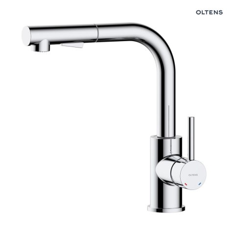Myvat Oltens Myvat bateria kuchenna stojąca z wyciąganą wylewką chrom 35205100 Myvat Oltens Myvat bateria kuchenna stojąca z wyciąganą wylewką chrom 35205100