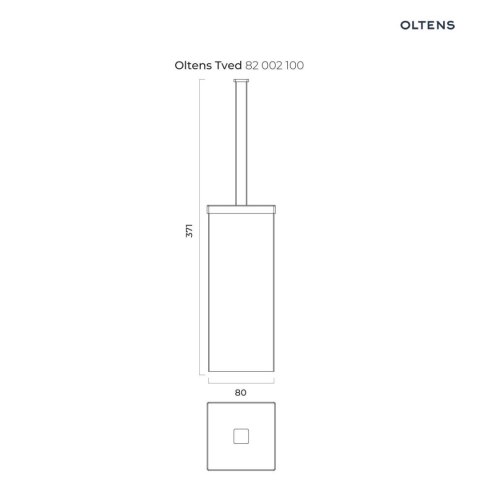 Tved Oltens Tved szczotka toaletowa stojąca chrom 82002100 Tved Oltens Tved szczotka toaletowa stojąca chrom 82002100